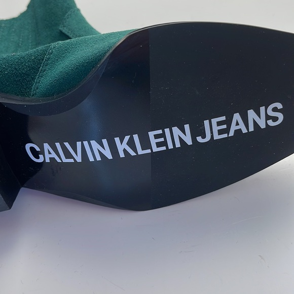 Green Suede Boots - Picture 2 of 5